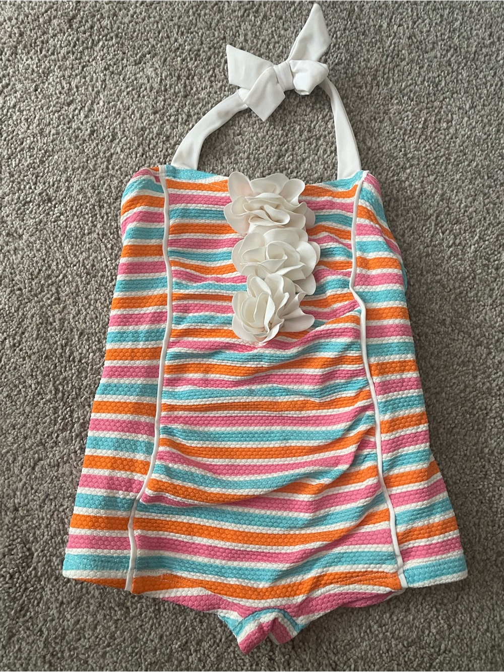Janie and Jack  Halter One-Piece Swimsuit - Multi Color